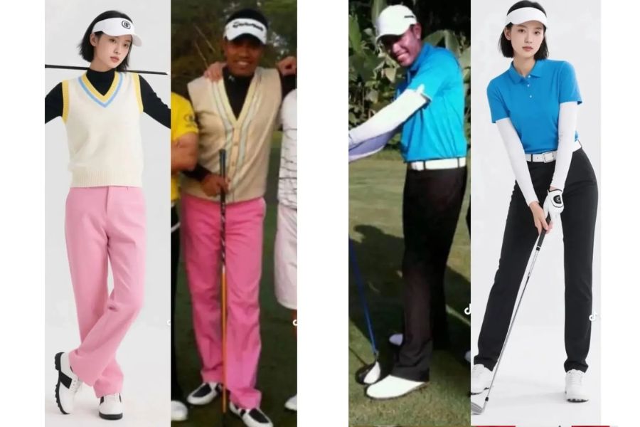 Potret Ahmad Sahroni seperti Caddy Golf (Instagram)